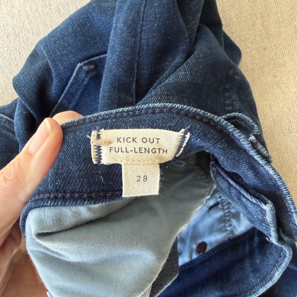 MADEWELL Kick Out Full Length Jeans Size 28 - Picture 5 of 12